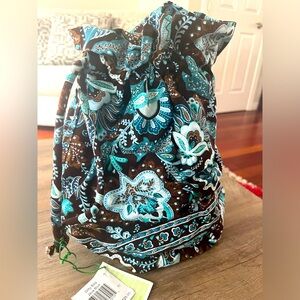 NWT Vera Bradley Jave Blue Ditty Bag